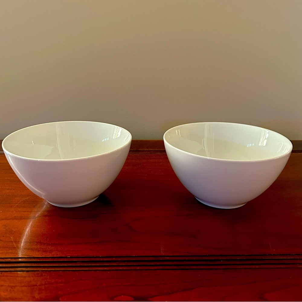 IKEA 365, Set of 2 White Ceramic Soup/Cereal Bowls